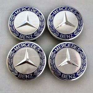Mercedes Benz Center Caps 75mm Brand New (Set of 4)